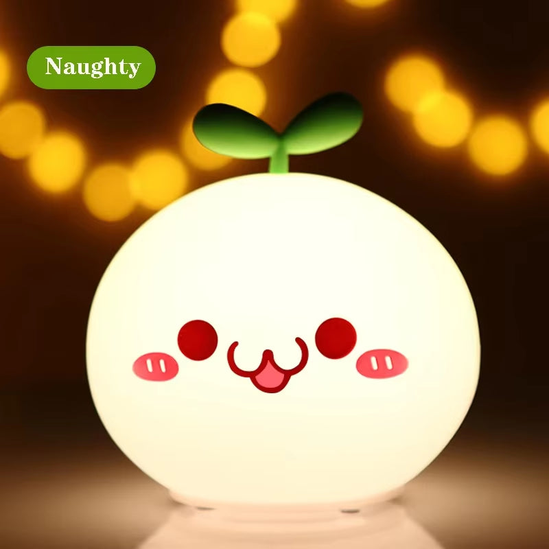 LED Night Light Anime Figure USB Soft Silicon Touch Sensor Cartoon 5V 1200 Mah 8 Hours Working Kids Kawaii Room Decor Nihgt Lamp