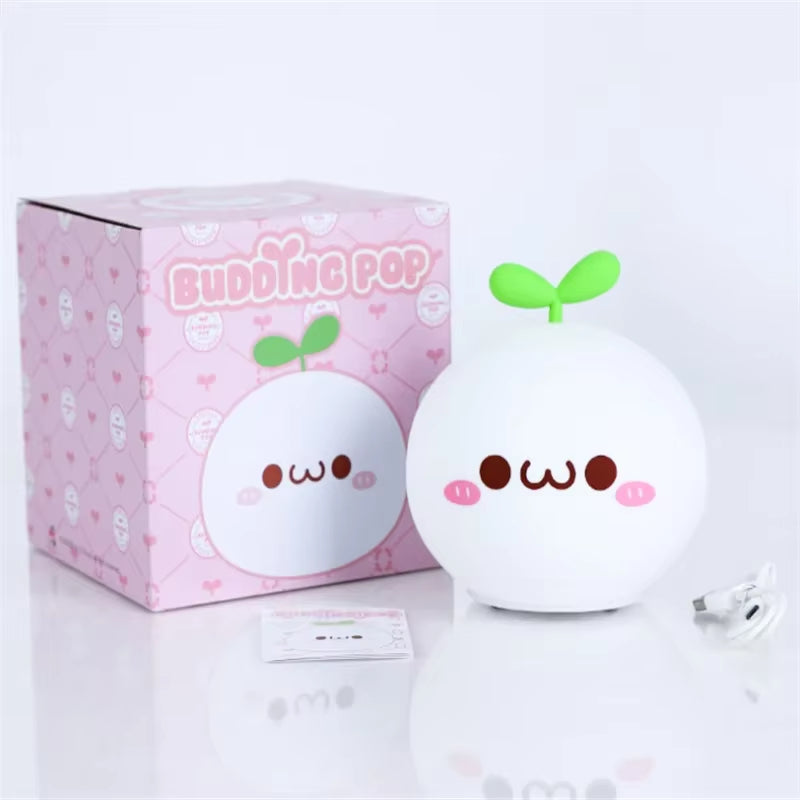 LED Night Light Anime Figure USB Soft Silicon Touch Sensor Cartoon 5V 1200 Mah 8 Hours Working Kids Kawaii Room Decor Nihgt Lamp
