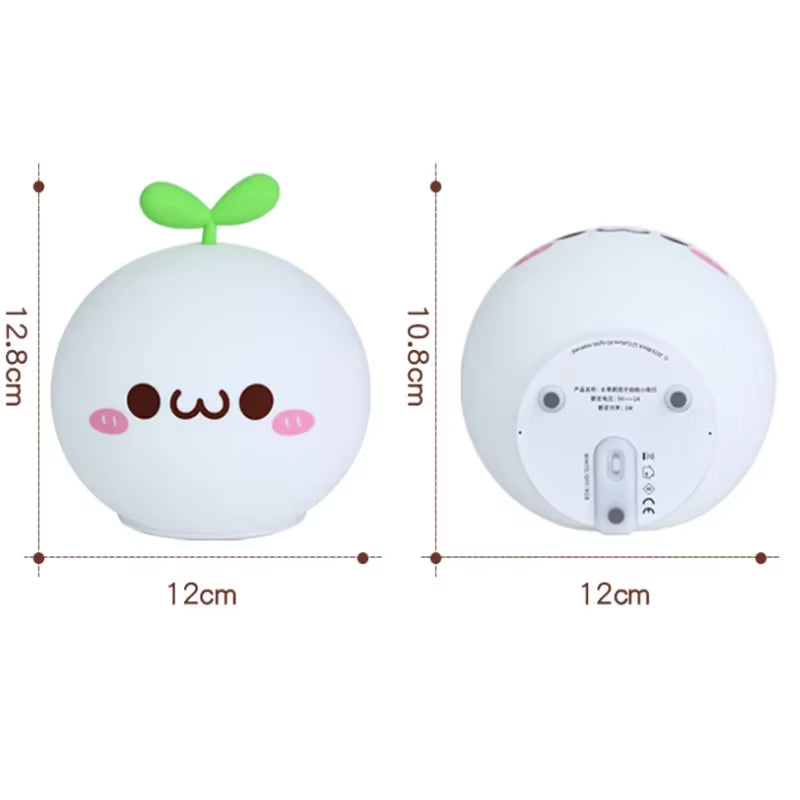 LED Night Light Anime Figure USB Soft Silicon Touch Sensor Cartoon 5V 1200 Mah 8 Hours Working Kids Kawaii Room Decor Nihgt Lamp