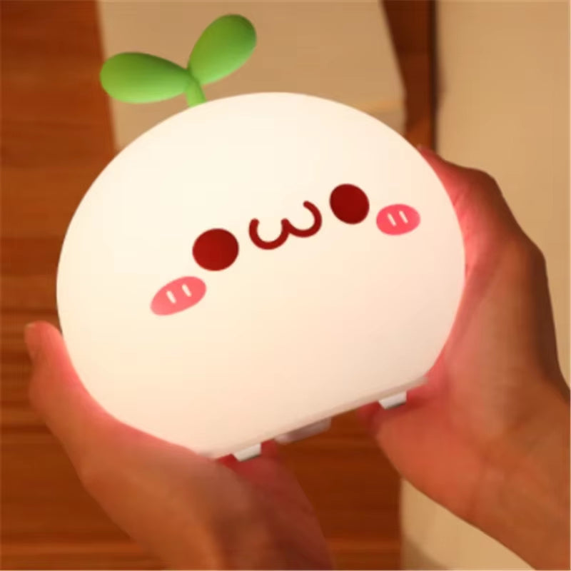 LED Night Light Anime Figure USB Soft Silicon Touch Sensor Cartoon 5V 1200 Mah 8 Hours Working Kids Kawaii Room Decor Nihgt Lamp