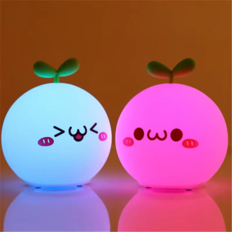 LED Night Light Anime Figure USB Soft Silicon Touch Sensor Cartoon 5V 1200 Mah 8 Hours Working Kids Kawaii Room Decor Nihgt Lamp